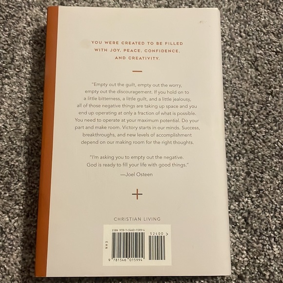 🤩2for$20 - Joel Osteen NEW “Empty Out the Negative” Hardcover Book - Picture 2 of 3
